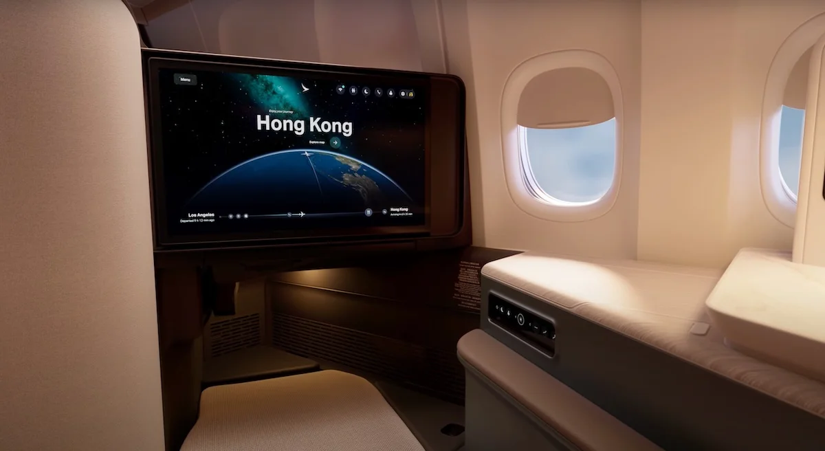 La compagnie Cathay Pacific introduit la classe affaires « Aria Suite » sur les vols entre le Royaume-Uni et Hong Kong