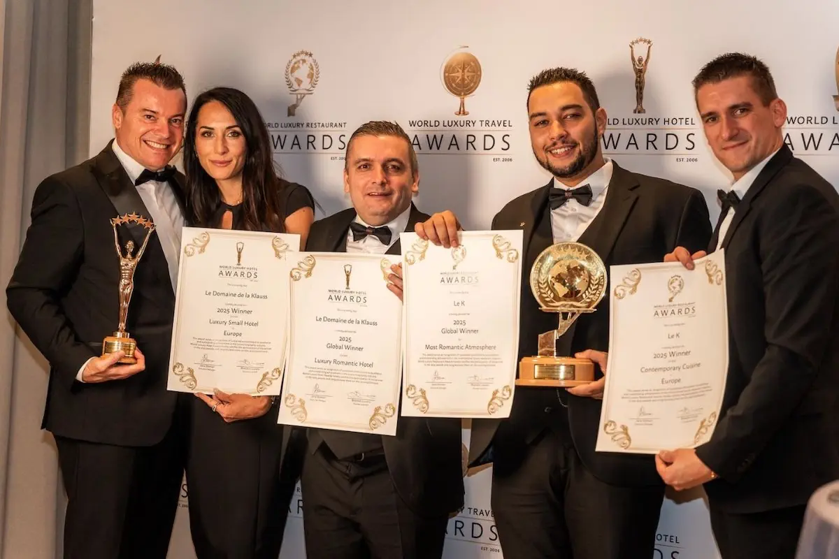 Le Domaine de la Klauss a remporté le titre d’hôtel le plus romantique du monde